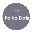 1" (2,5 cm) - One  Inch Polka Dot Wall Decals (160)