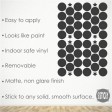 2"  (5 cm) - Two Inch Polka Dot Wall Decals (44)