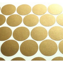 Gold Polka Dot Wall Stickers