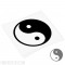 Yin Yang symbol decal